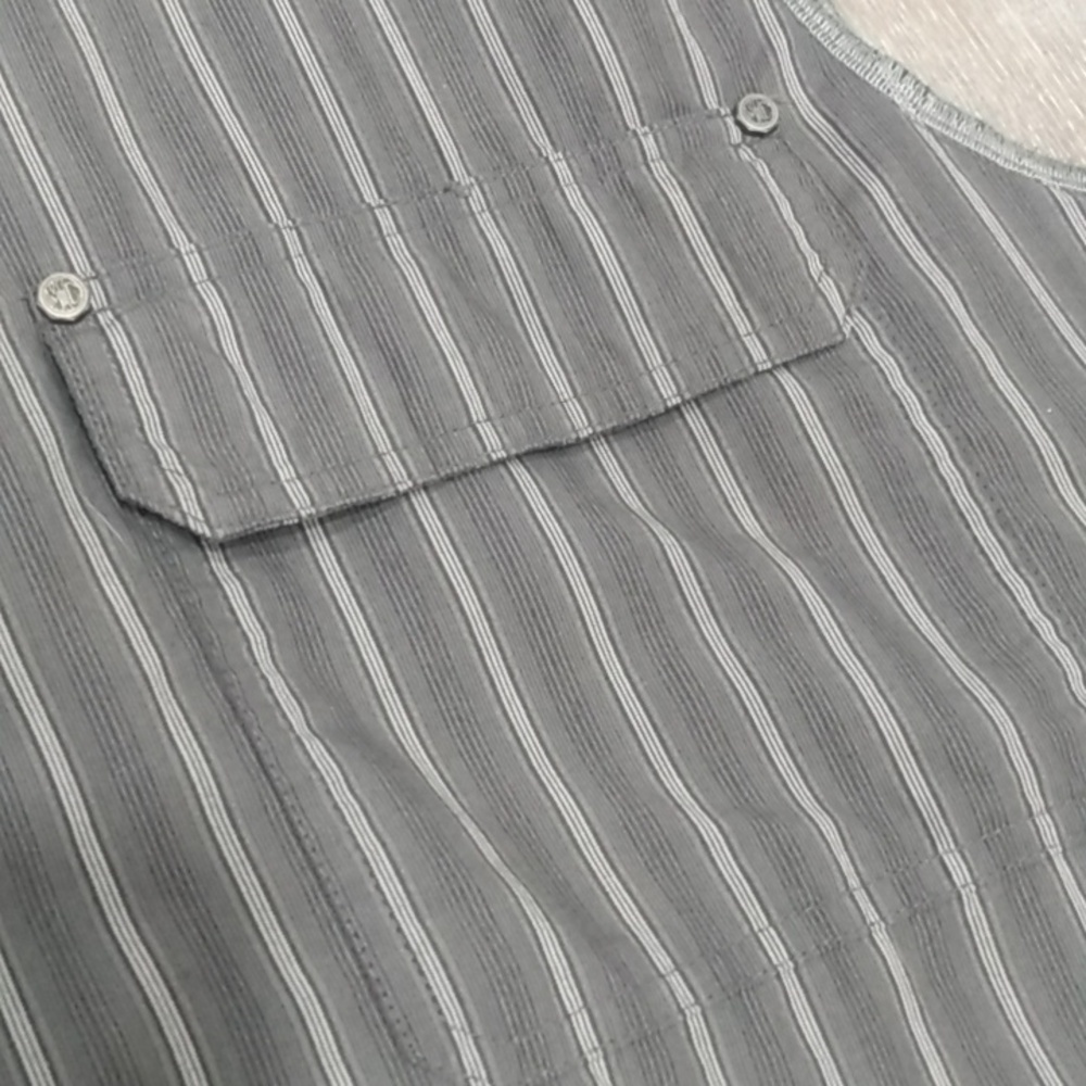Vintage Harley Davidson Genuine Motor Cloths Striped Button Down Vest - Picture 12 of 16